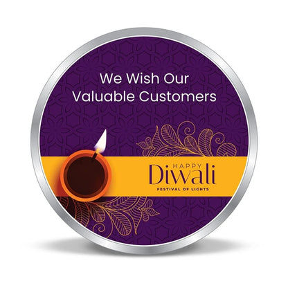 Happy Diwali Coloured Silver Coin – 999 Purity, BIS Hallmark, Fade-Resistant Design