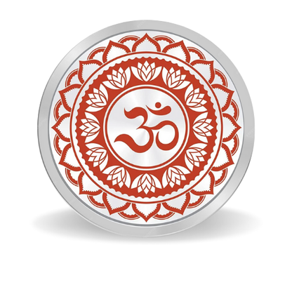 Shiv Parivar Coloured Silver Coin – 999 Purity, BIS Hallmark, Fade-Resistant Design